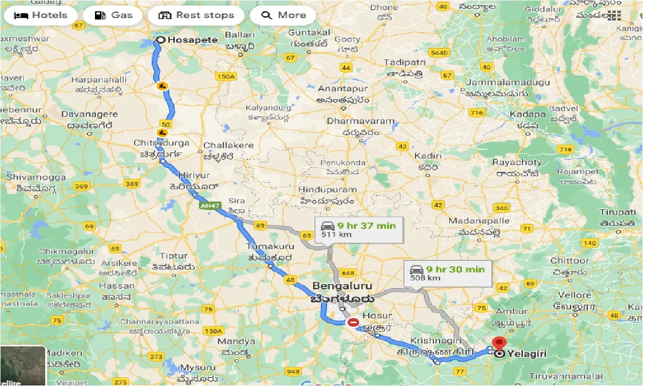 hosapete-to-yelagiri-taxi