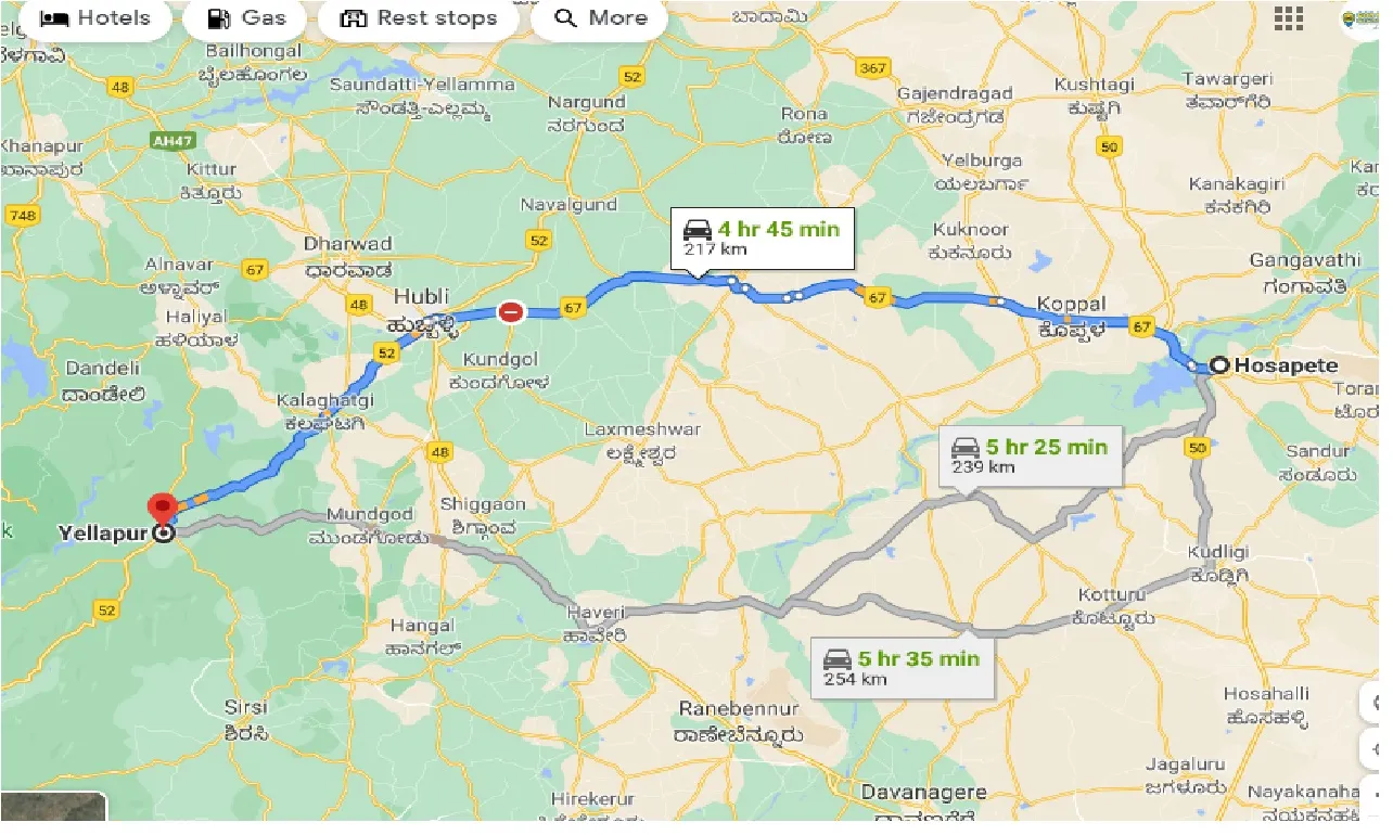 hosapete-to-yellapur-taxi