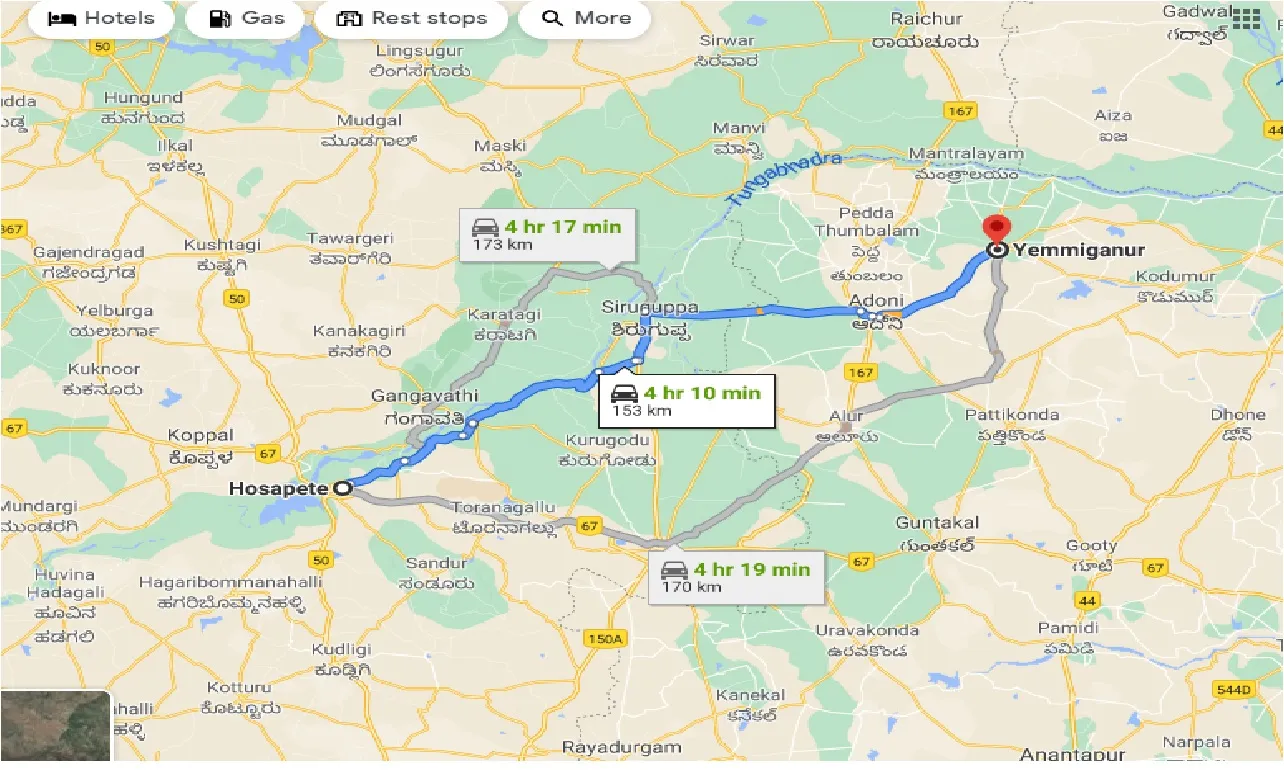 hosapete-to-yemmiganur-taxi
