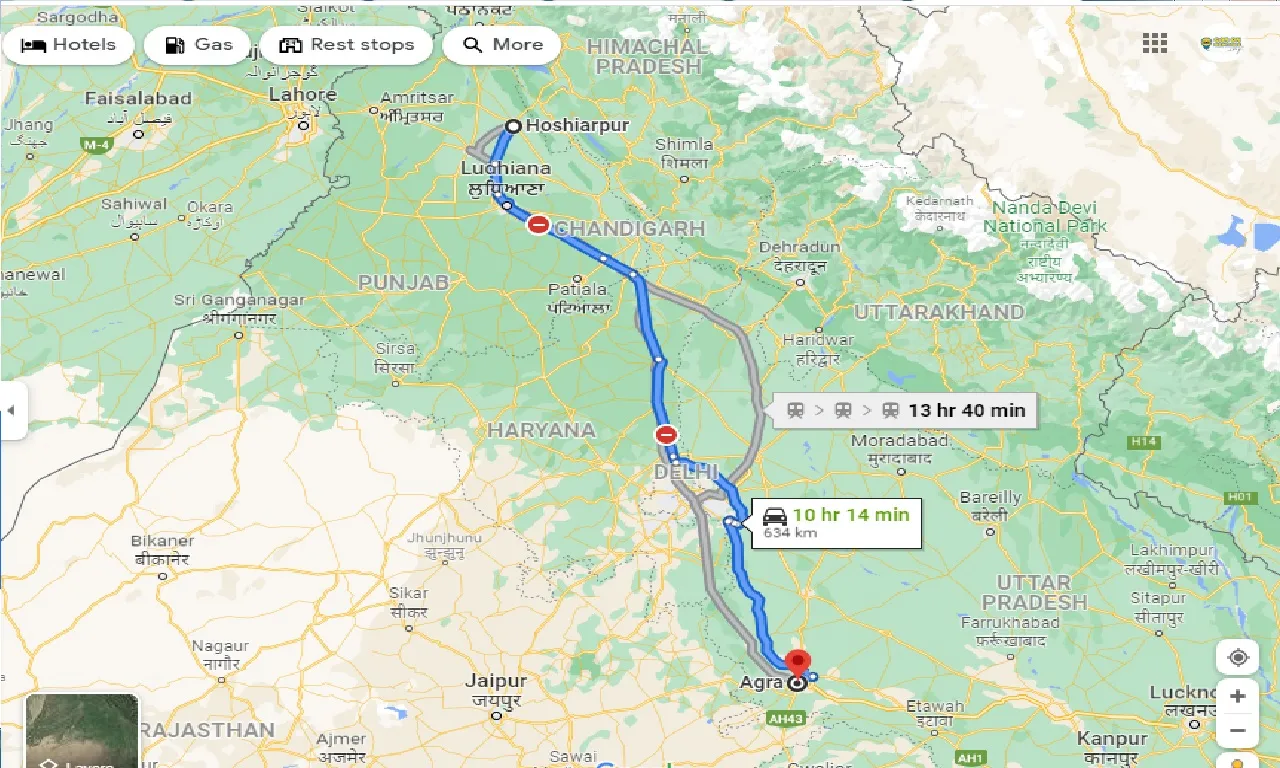 hoshiarpur-to-agra-taxi