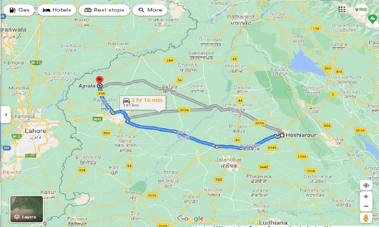 hoshiarpur-to-ajnala-one-way