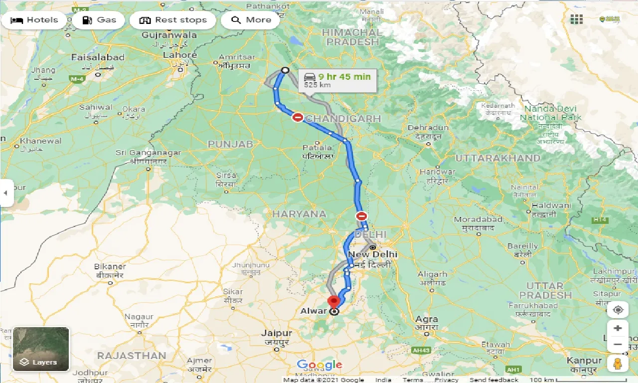 hoshiarpur-to-alwar-taxi