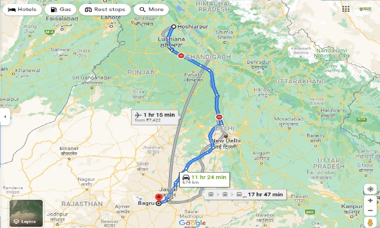 hoshiarpur-to-bagru-taxi