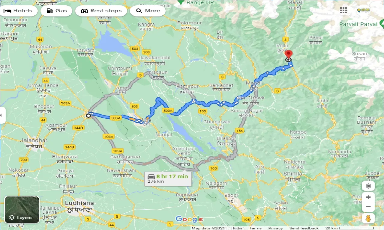 hoshiarpur-to-bhuntar-taxi