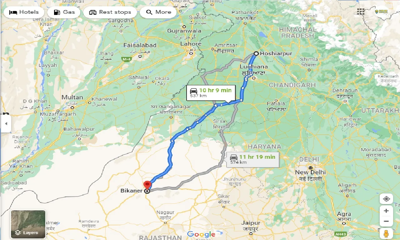 hoshiarpur-to-bikaner-taxi