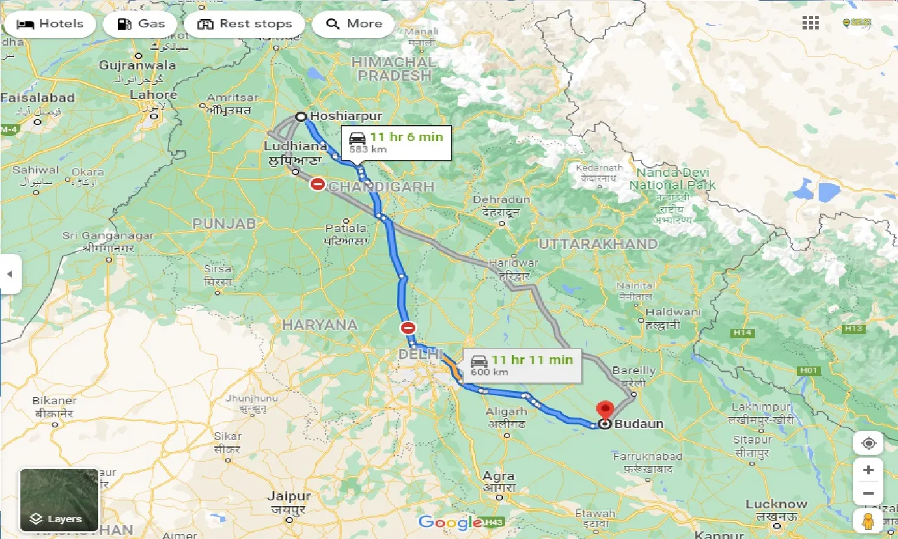hoshiarpur-to-budaun-taxi