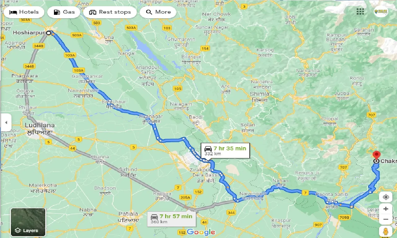 hoshiarpur-to-chakrata-taxi