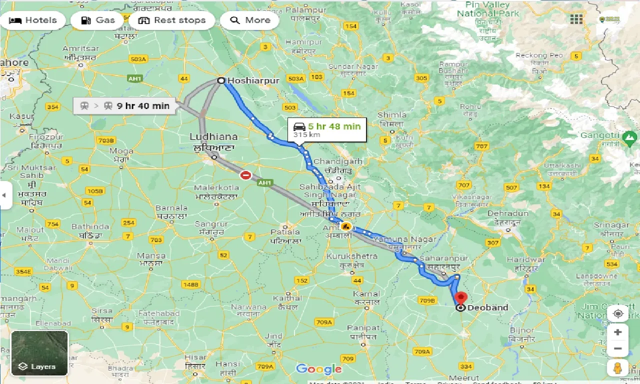 hoshiarpur-to-deoband-one-way