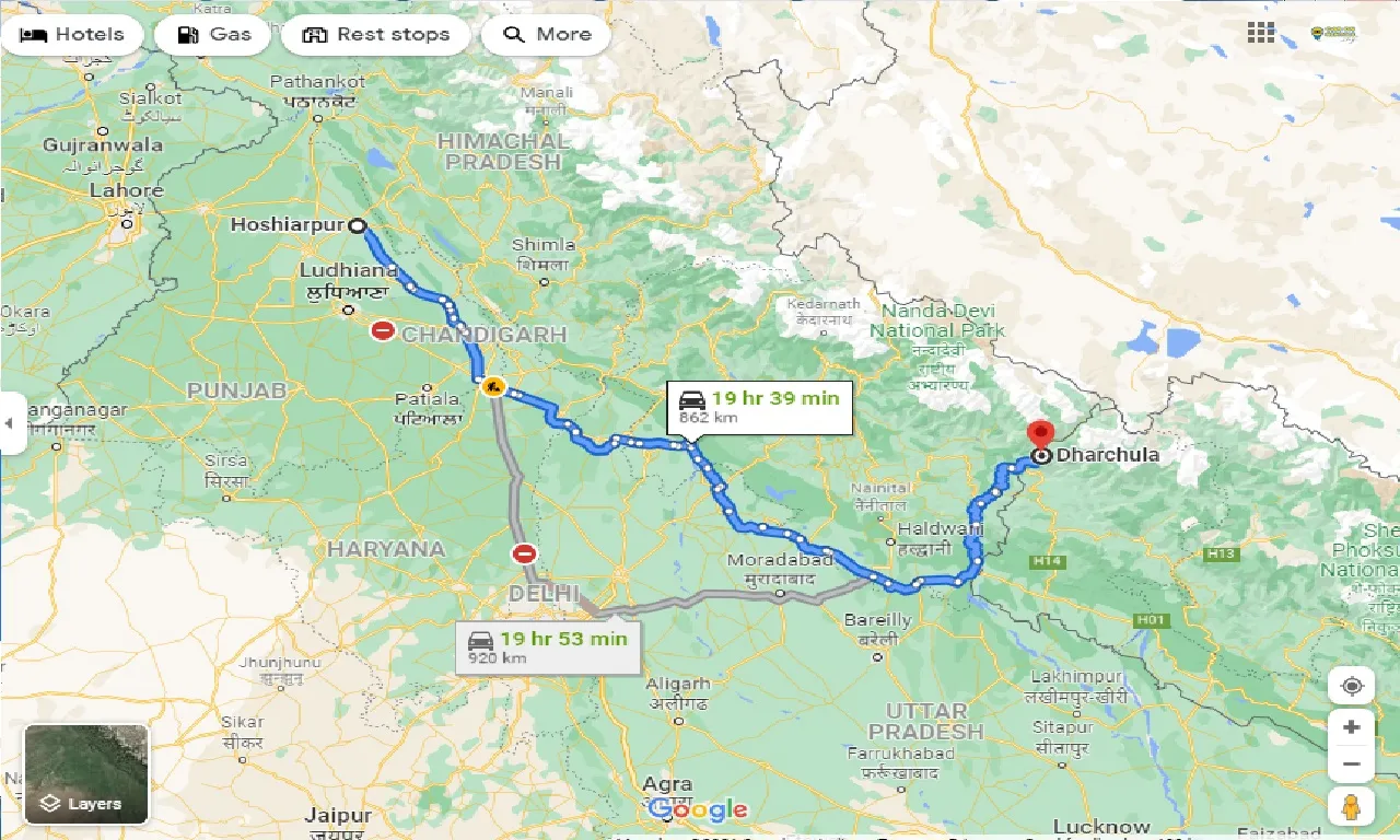 hoshiarpur-to-dharchula-one-way