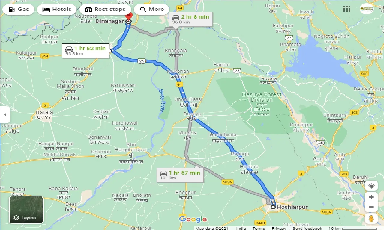 hoshiarpur-to-dinanagar-taxi
