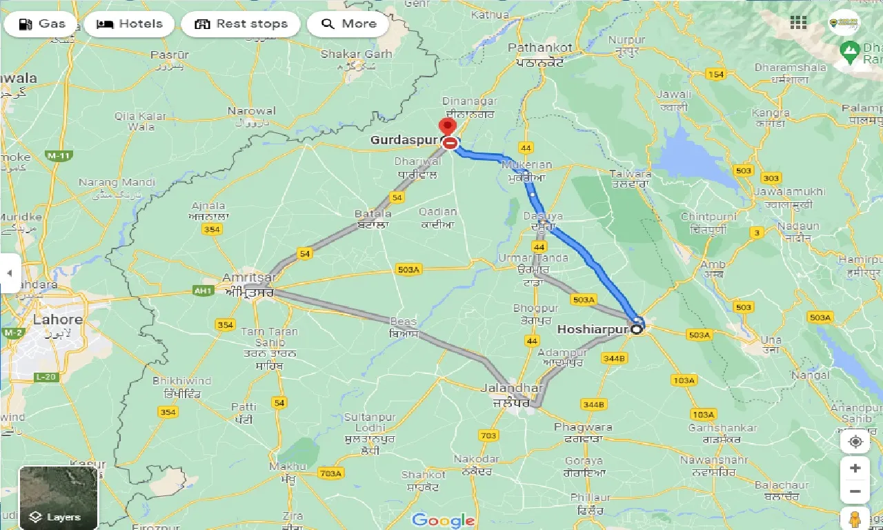 hoshiarpur-to-gurdaspur-taxi