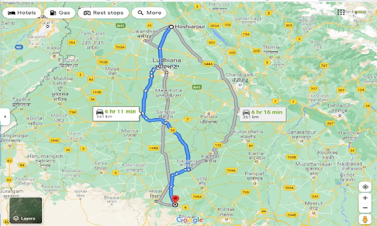 hoshiarpur-to-hansi-one-way