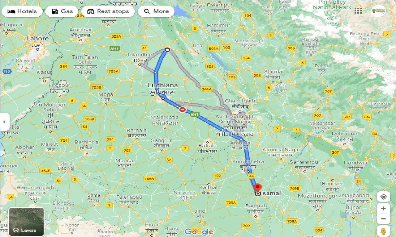 hoshiarpur-to-karnal-one-way
