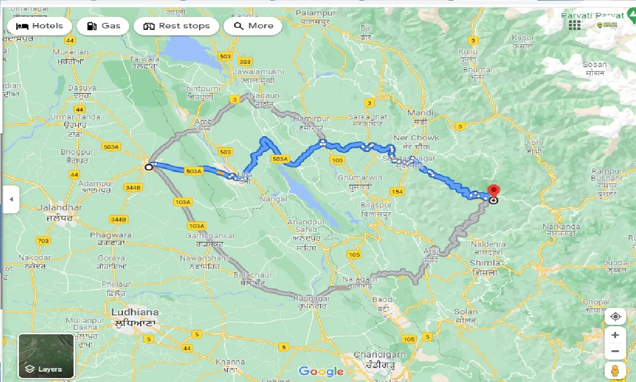 hoshiarpur-to-karsog-one-way