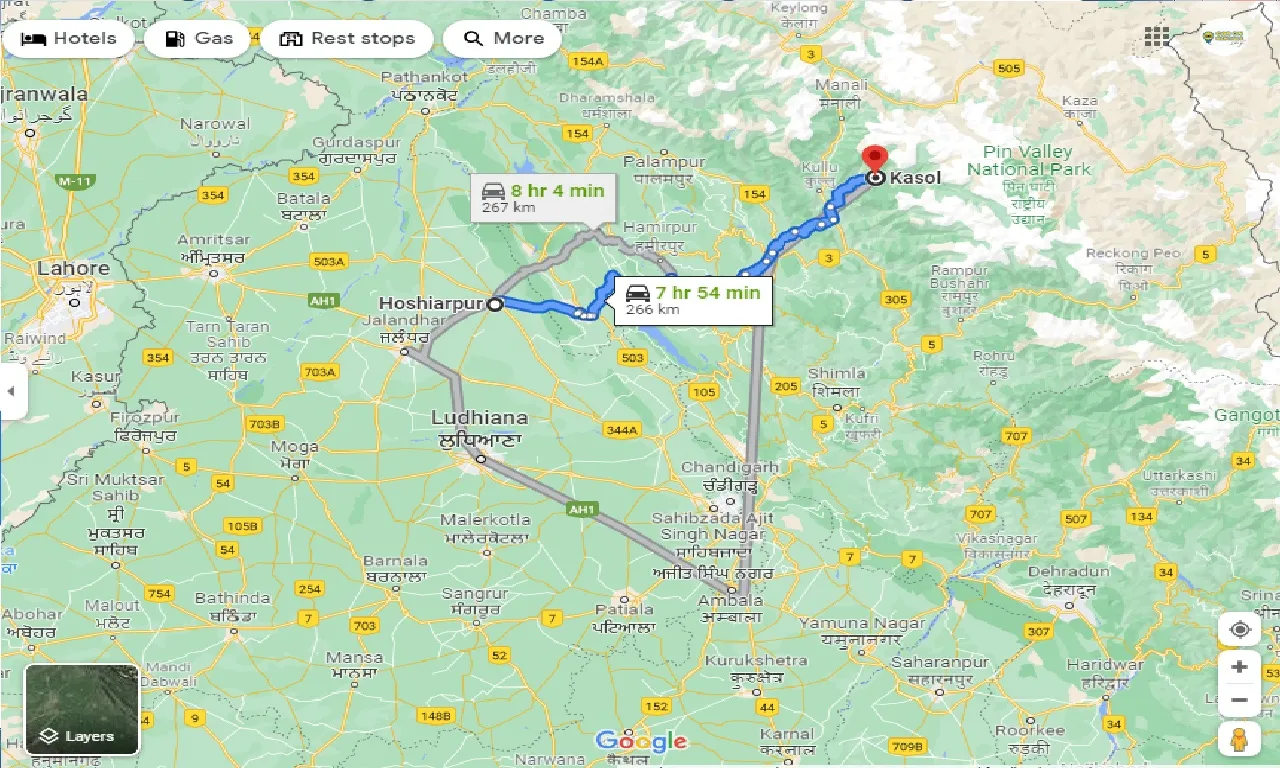 hoshiarpur-to-kasol-taxi