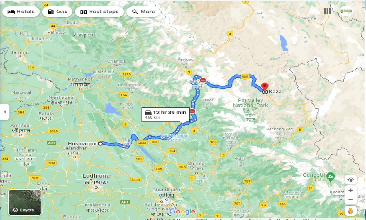 hoshiarpur-to-kaza-taxi