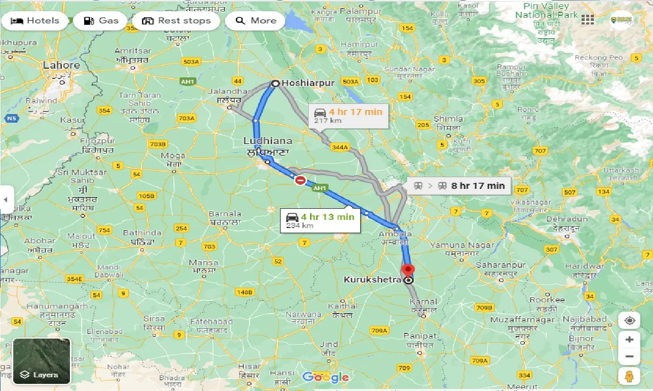 hoshiarpur-to-kurukshetra-taxi