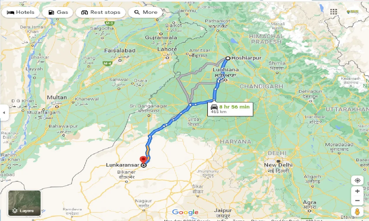 hoshiarpur-to-lunkaransar-taxi