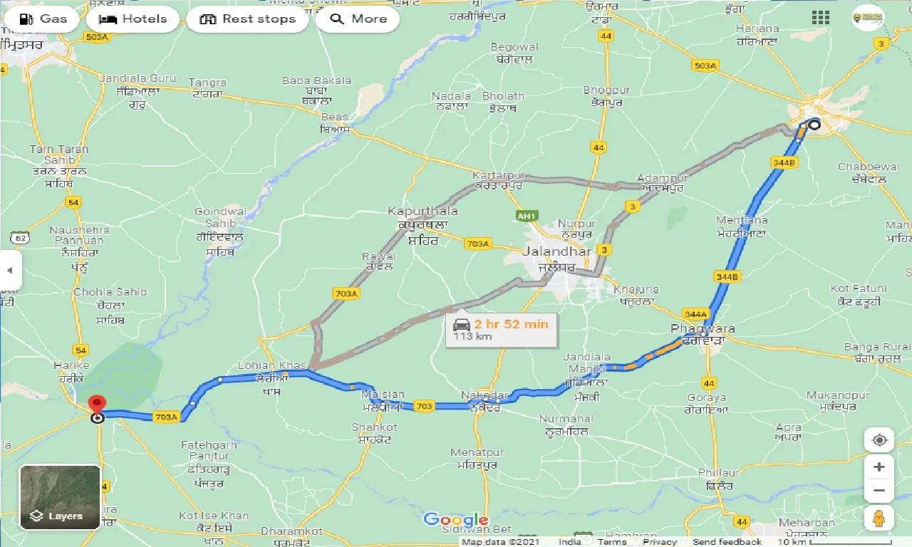 hoshiarpur-to-makhu-taxi
