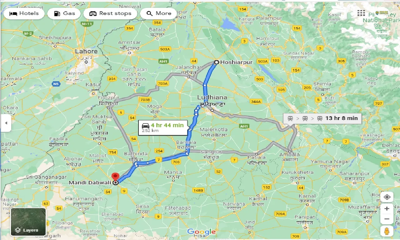 hoshiarpur-to-mandi-dabwali-one-way
