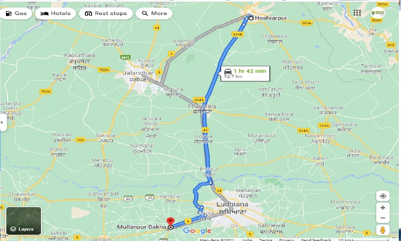 hoshiarpur-to-mullanpur-dakha-one-way