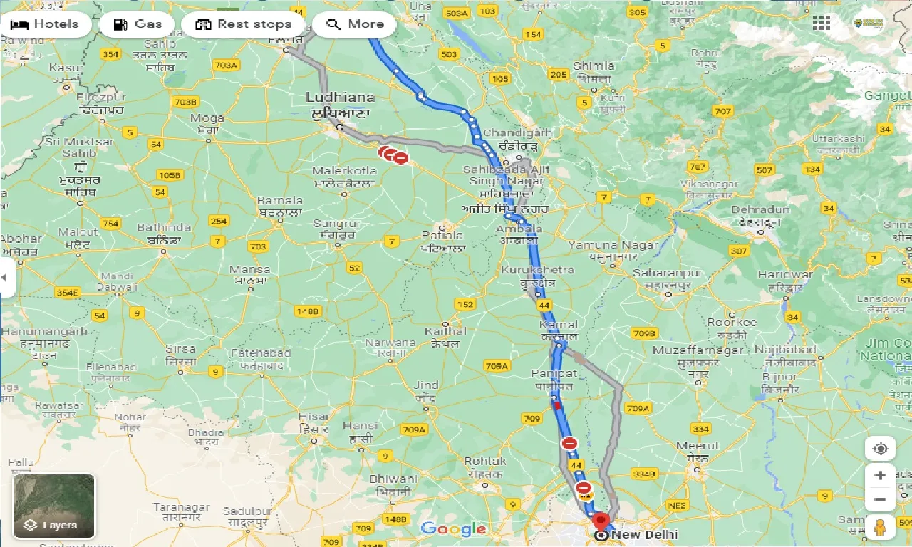 hoshiarpur-to-new-delhi-taxi