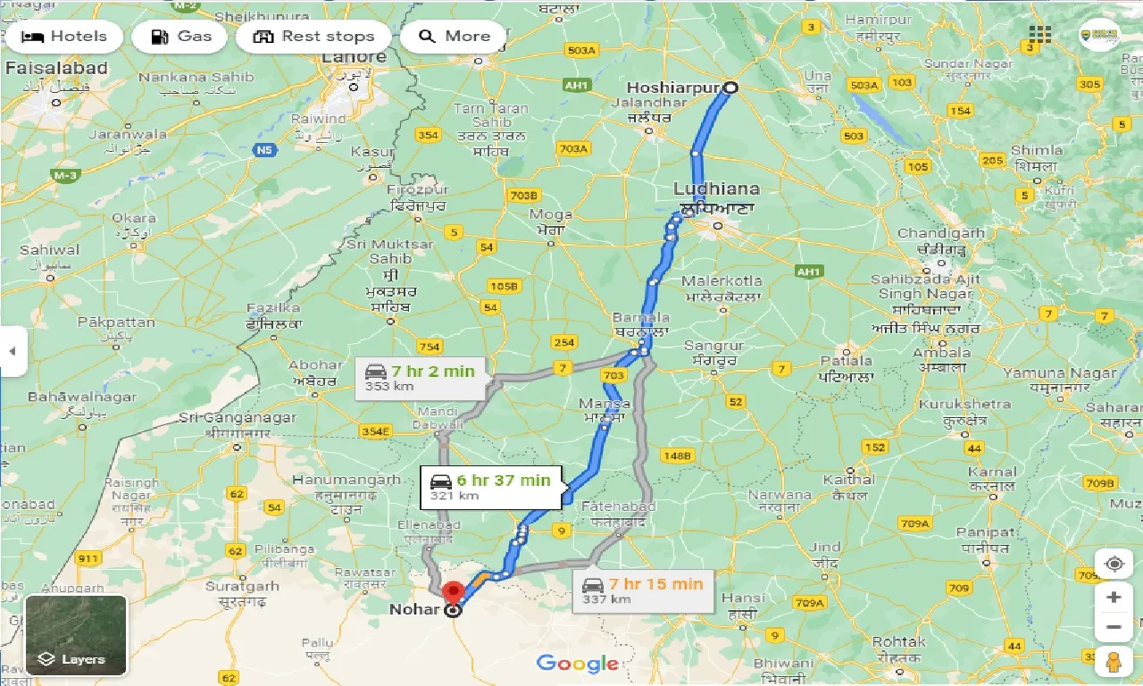 hoshiarpur-to-nohar-taxi
