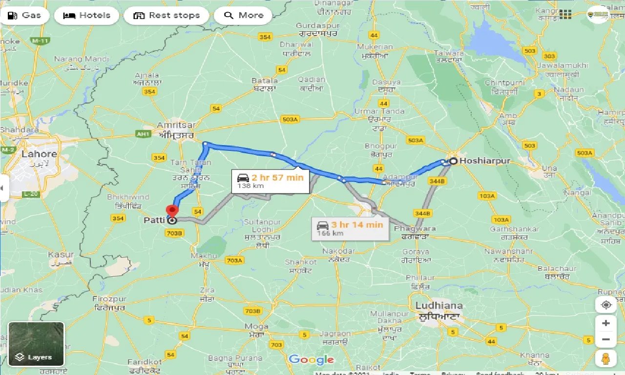 hoshiarpur-to-patti-taxi