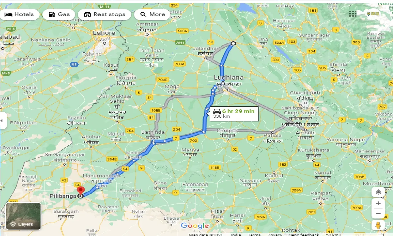 hoshiarpur-to-pilibanga-one-way
