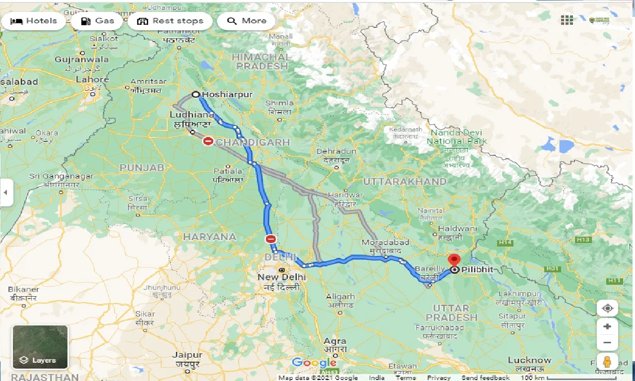 hoshiarpur-to-pilibhit-one-way