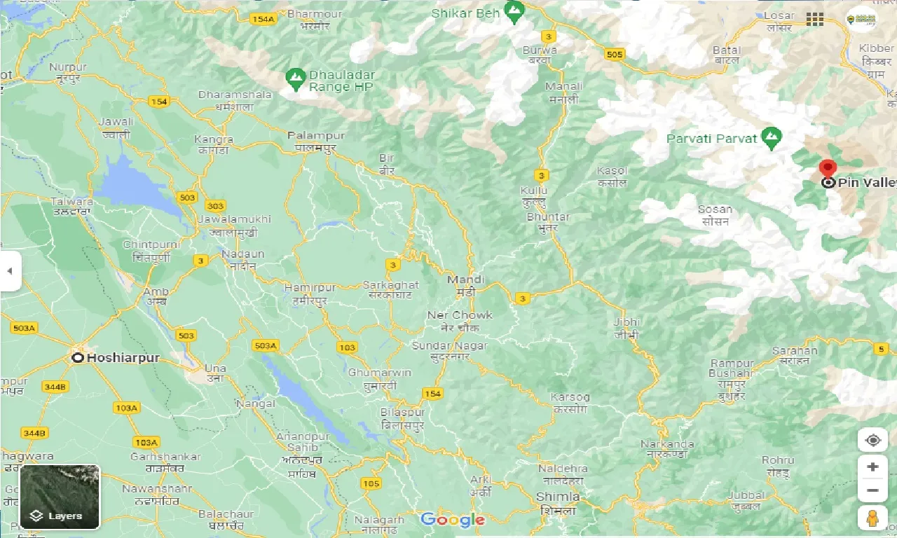 hoshiarpur-to-pin-valley-national-park-taxi