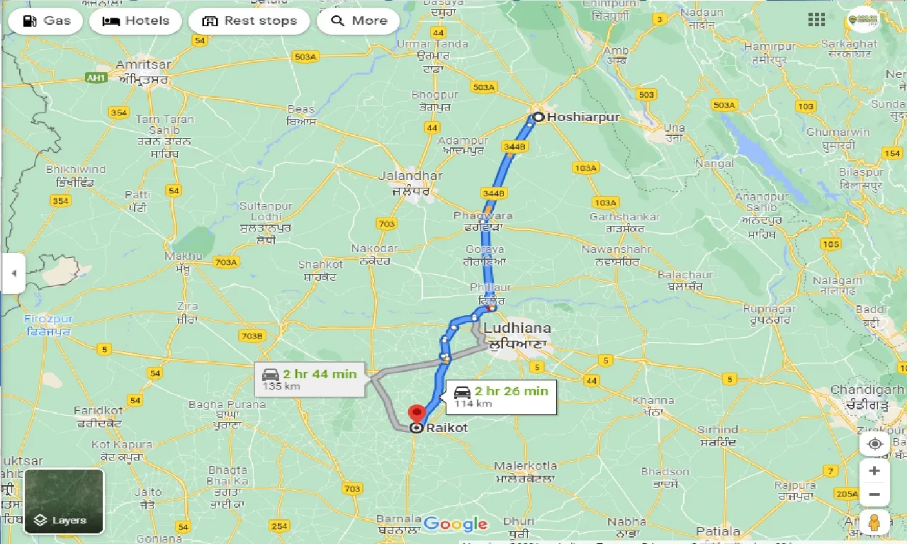 hoshiarpur-to-raikot-taxi