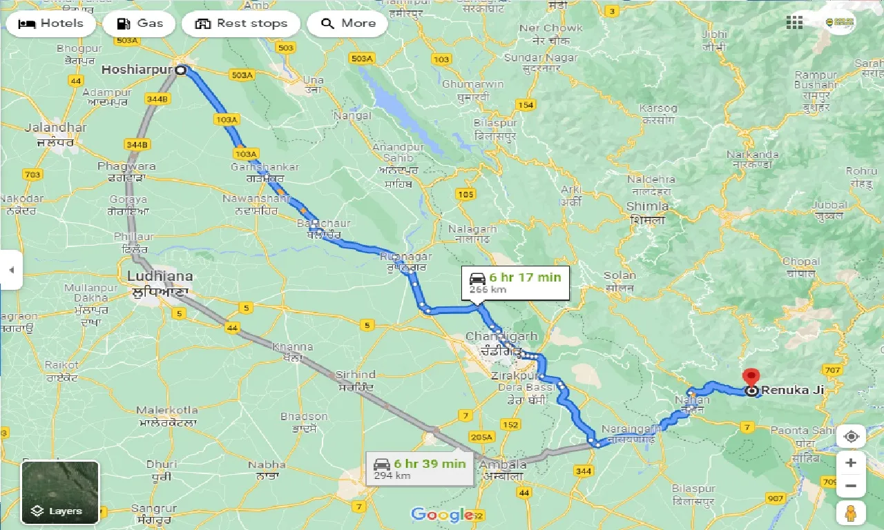 hoshiarpur-to-renuka-ji-one-way