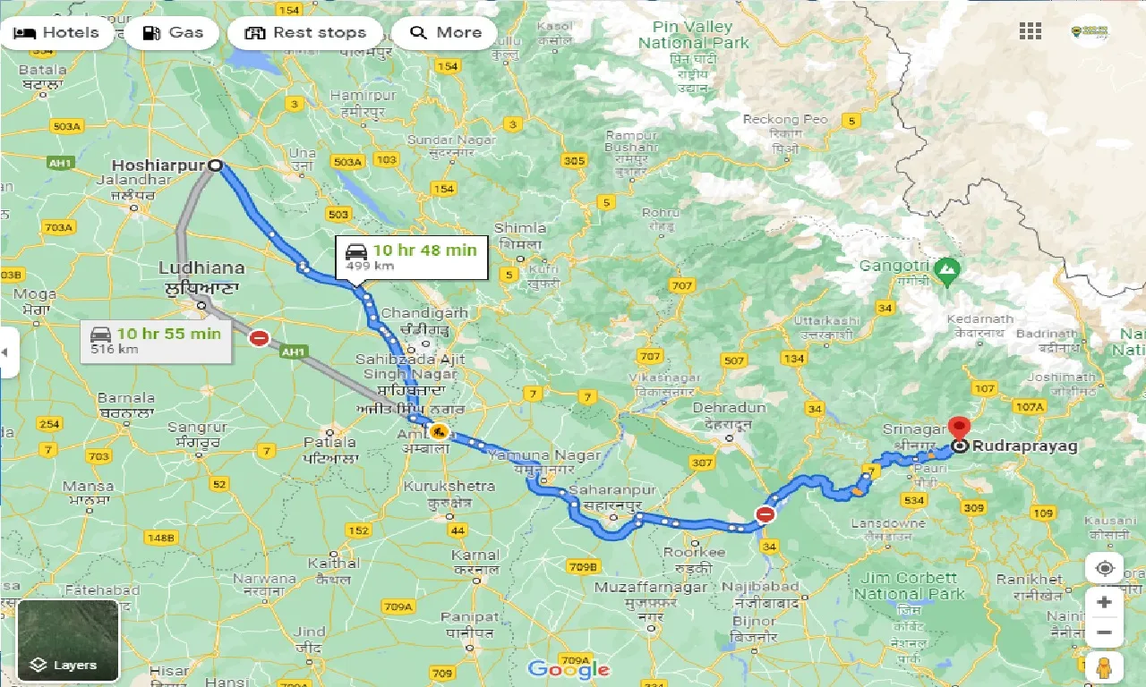 hoshiarpur-to-rudraprayag-one-way