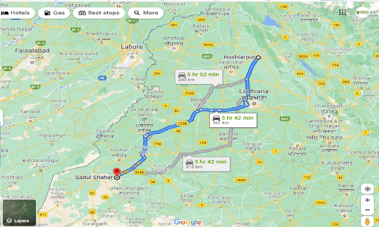 hoshiarpur-to-sadul-shahar-one-way