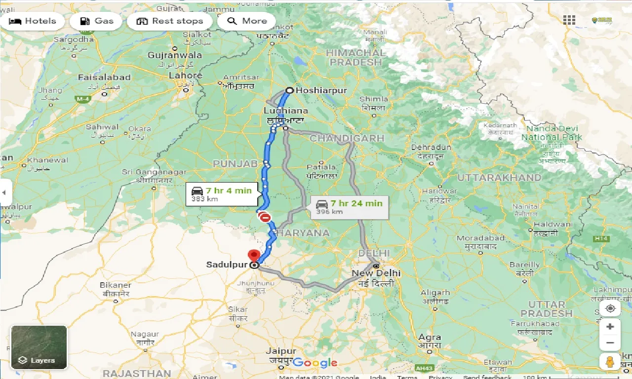 hoshiarpur-to-sadulpur-taxi
