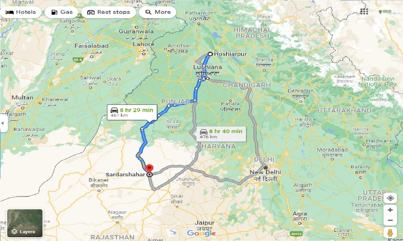 hoshiarpur-to-sardarshahar-taxi