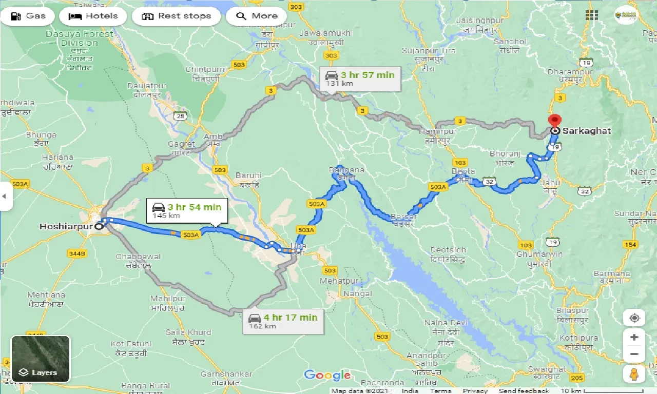 hoshiarpur-to-sarkaghat-taxi
