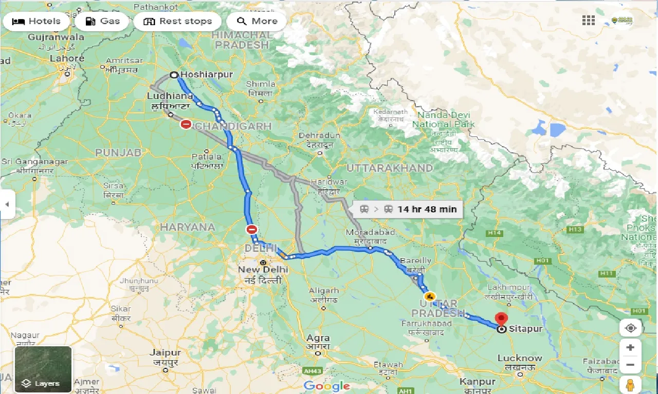 hoshiarpur-to-sitapur-taxi