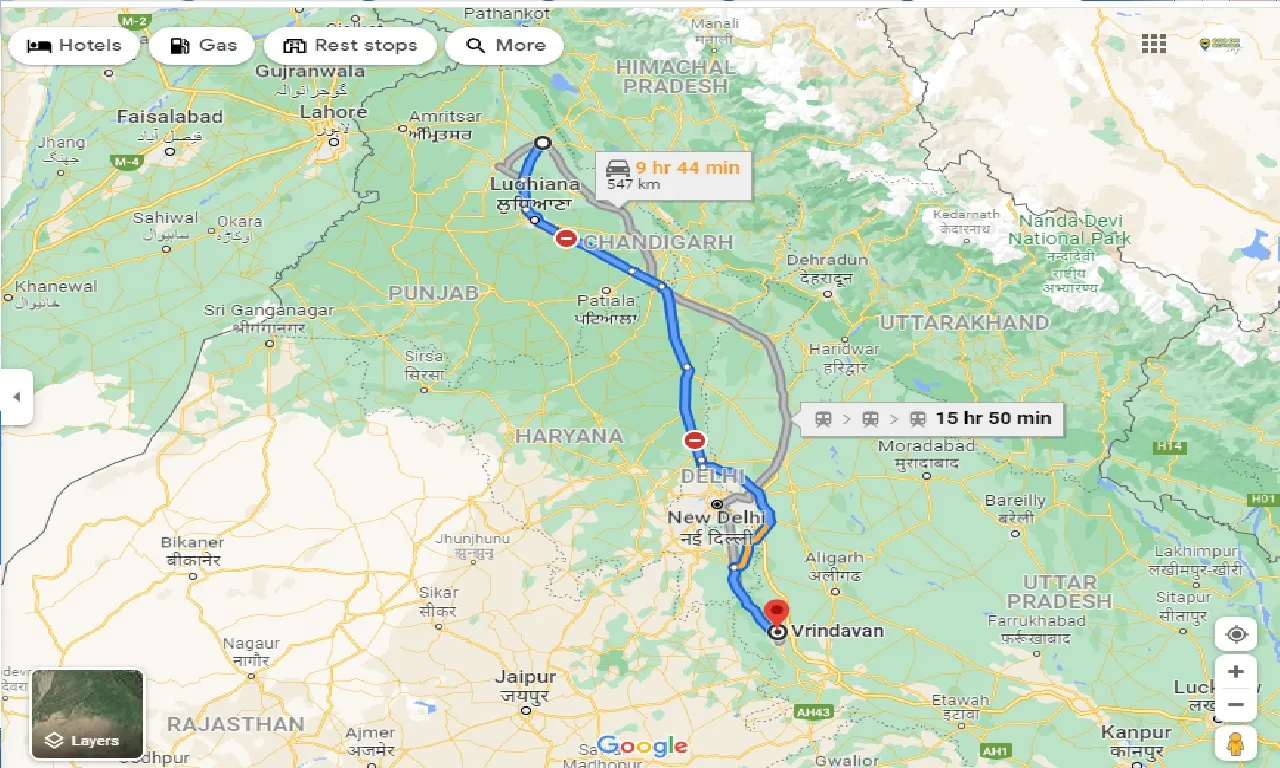 hoshiarpur-to-vrindavan-one-way