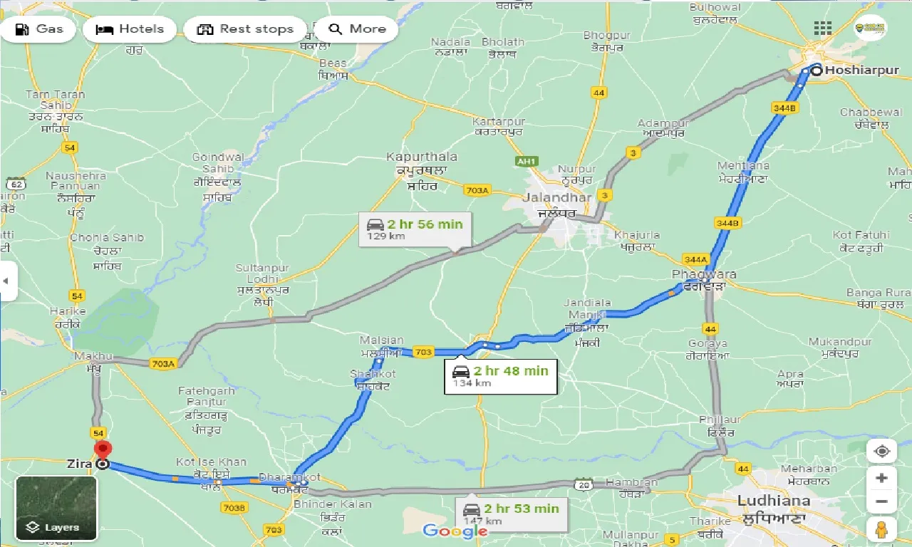 hoshiarpur-to-zira-one-way