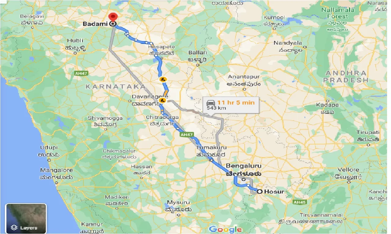 hosur-to-badami-taxi