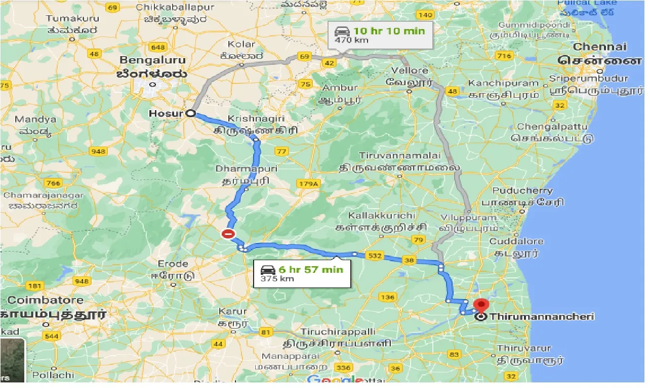 hosur-to-Thirumanancheri-taxi