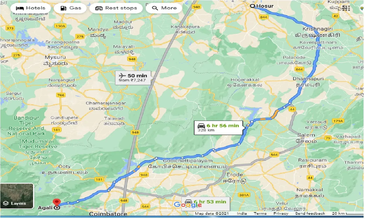 hosur-to-agali-taxi