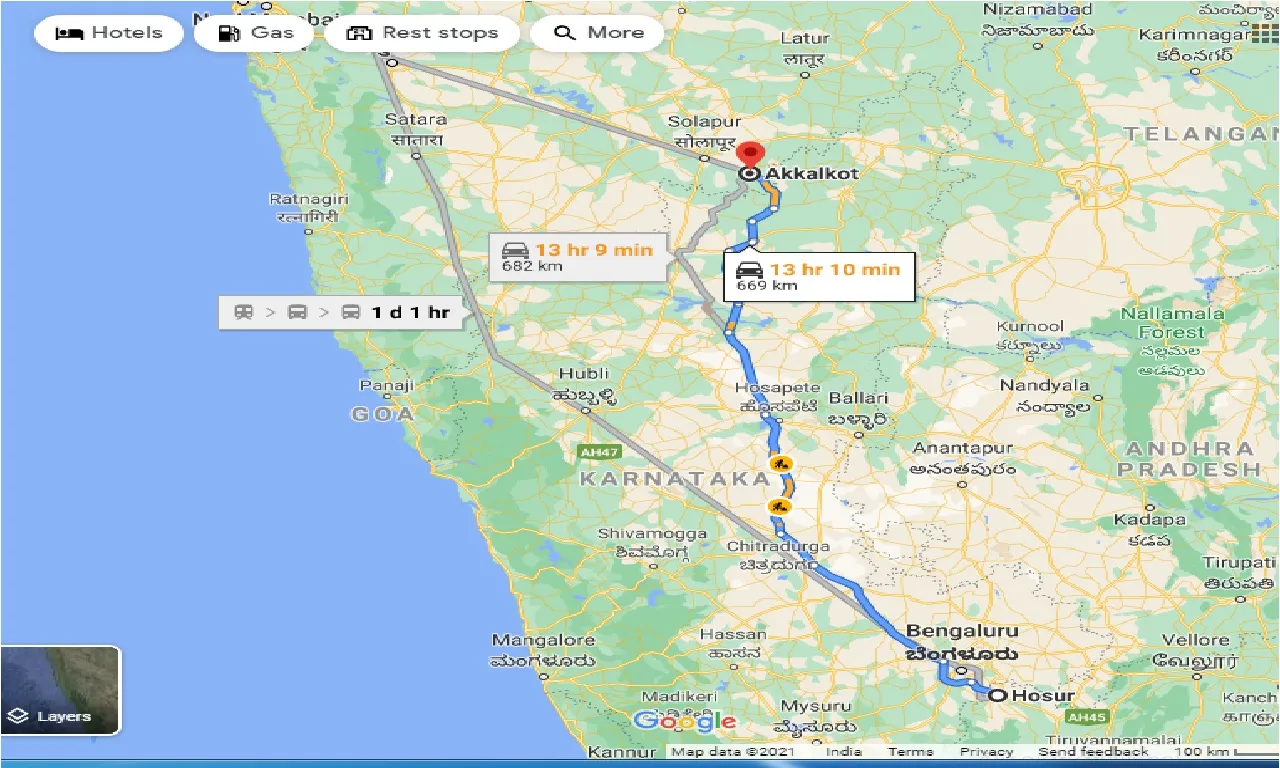 hosur-to-akkalkot-taxi