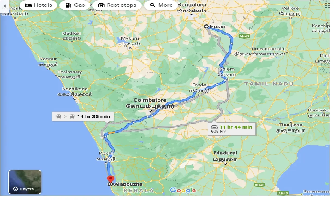 hosur-to-alappuzha-taxi
