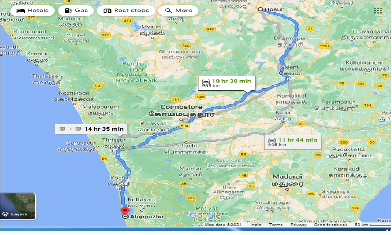 hosur-to-alleppey-taxi