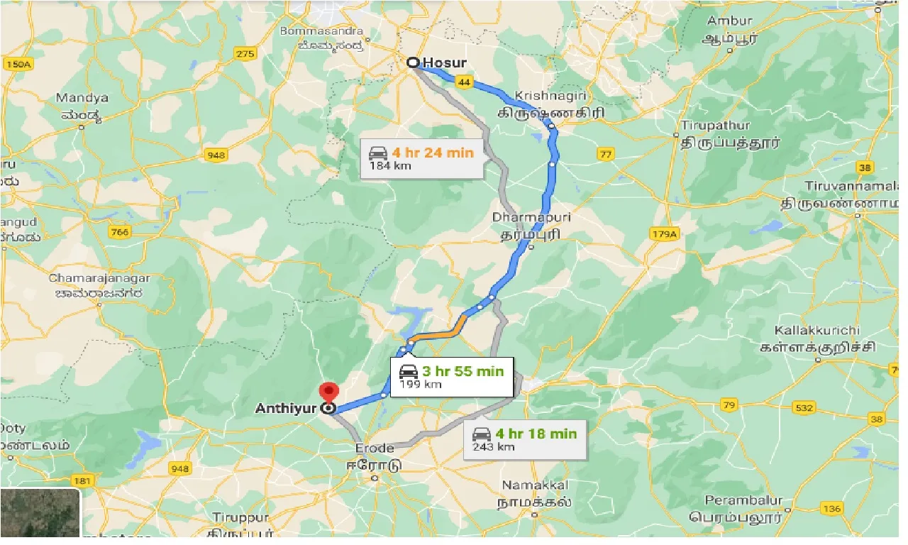 hosur-to-anthiyur-one-way