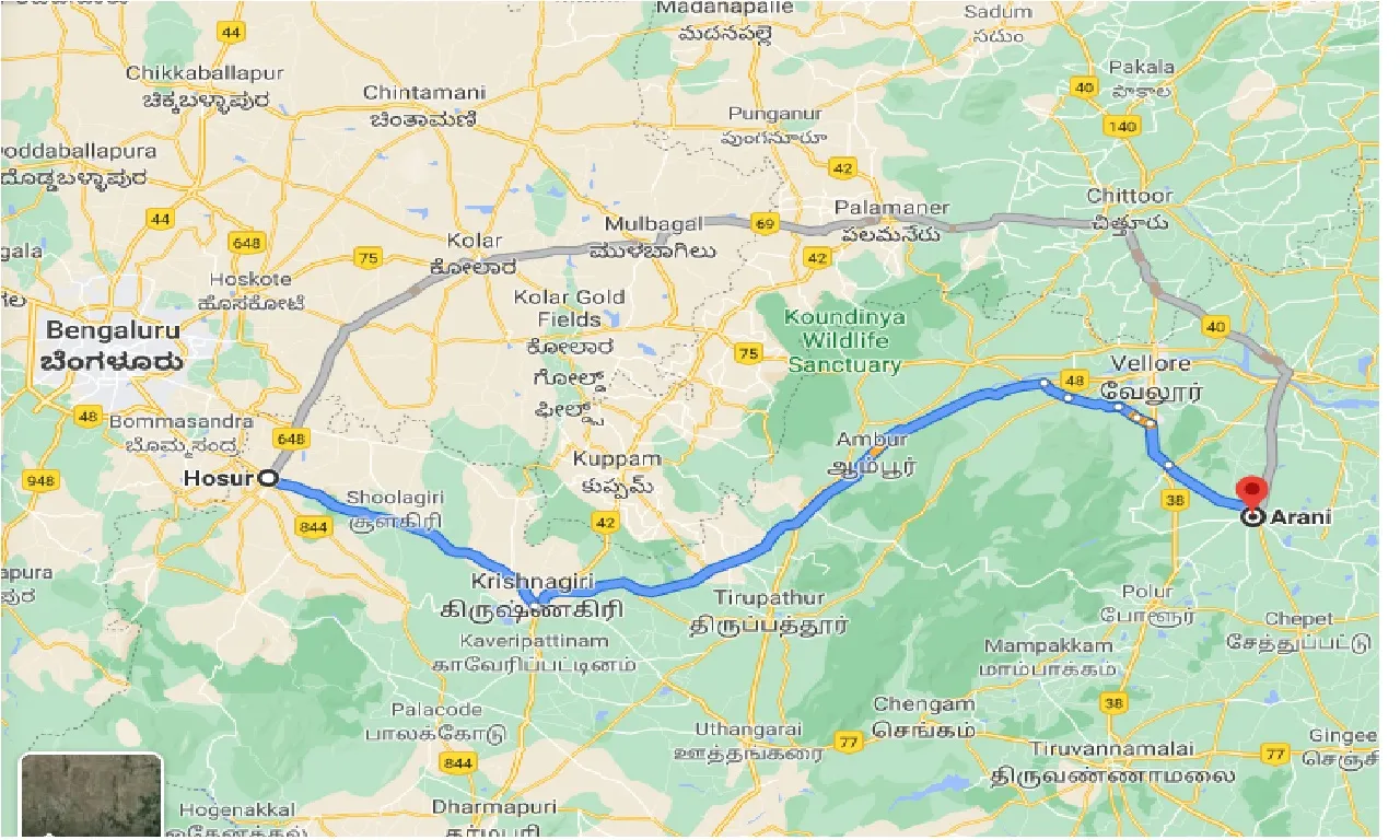 hosur-to-arani-taxi