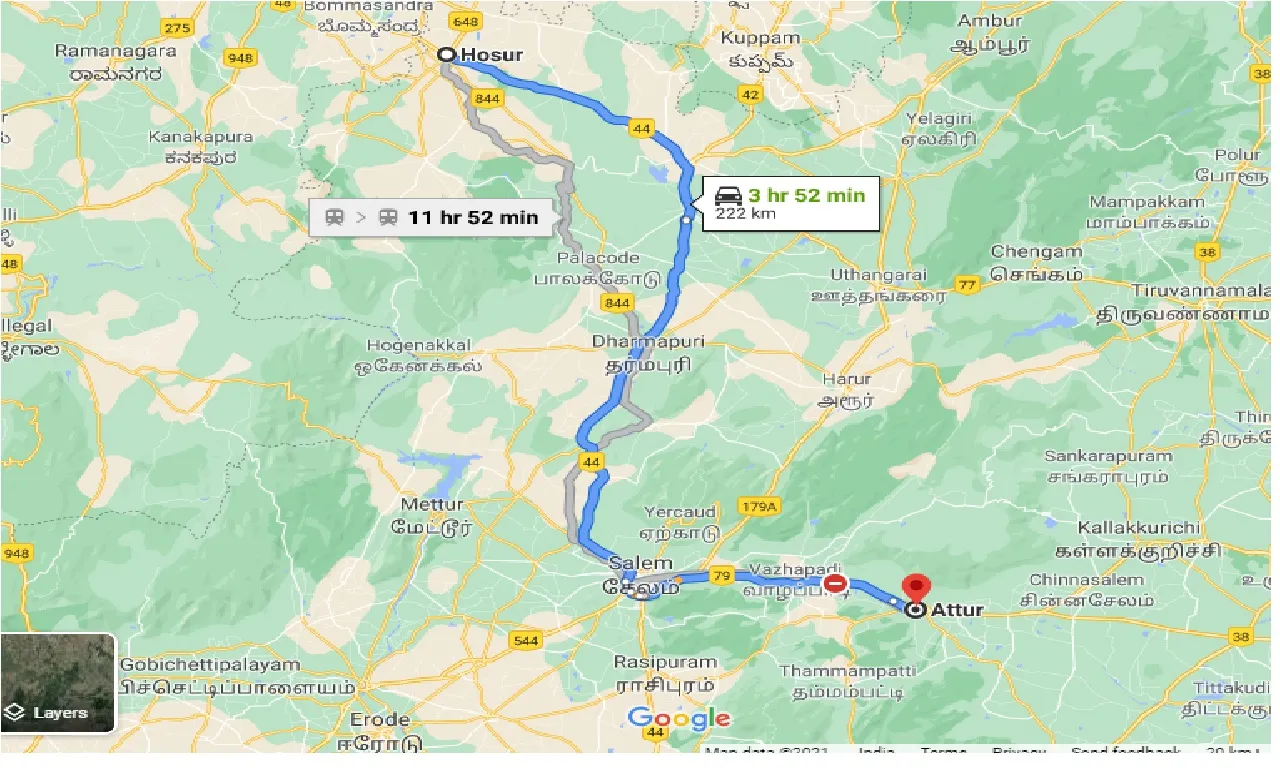 hosur-to-attur-one-way
